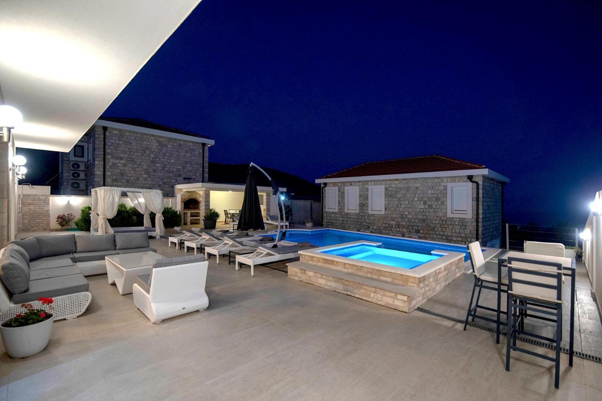 Luxury Villa Miriam With Private Pool And Jet Pool Near Dubrovnik Ivanica Екстер'єр фото