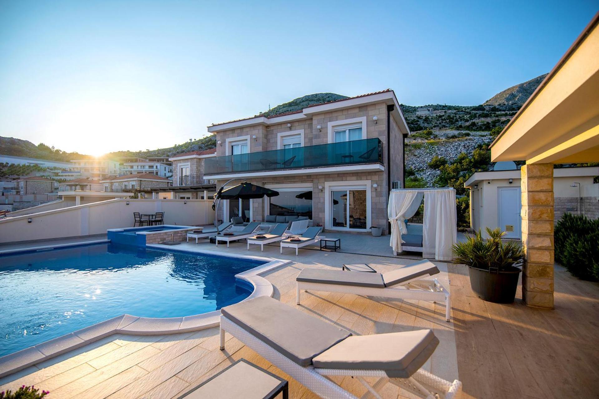 Luxury Villa Miriam With Private Pool And Jet Pool Near Dubrovnik Ivanica Екстер'єр фото
